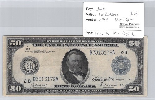 Usa dollari 1914 b - usa, 2-b