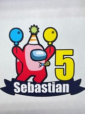 Among Us personalised cake