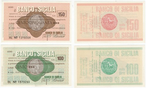 Coppia miniassegni banco di - miniassegni,