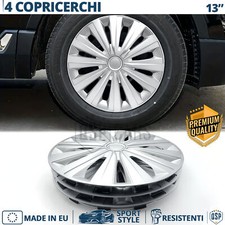 4 Copricerchi per Daewoo Matiz 1 13'' Pollici Coppette Silver 12 Razze MADE EU