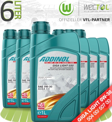 Olio motore 6x1 - litri, addinol