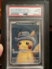 pikachu with grey felt hat PSA