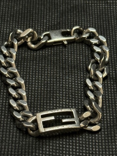 Bracciale catena logo fendi - logo,