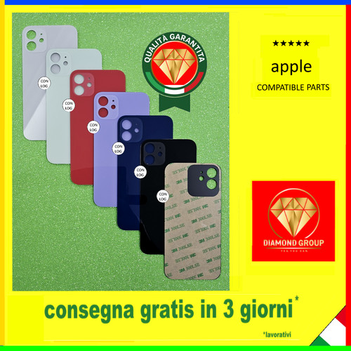 Vetro scocca posteriore iphone - posteriore,