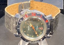 OROLOGIO DA POLSO BOCTOK RUSSO 17 KAMHEA VERDE MILITARE CARICA MANUALE CCCP *FUNZIONANTE*