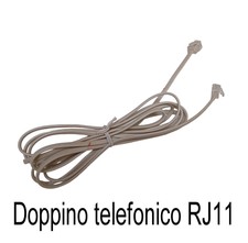 Cavo telefonico con connettori RJ11 x Modem ADSL, telefono, fax - Entra