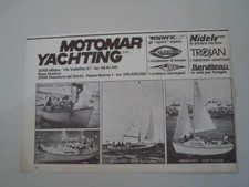 advertising Pubblicità 1975 MOTOMAR YACHTING BENETEAU PIRANHA/EVASION/BAROUDEUR