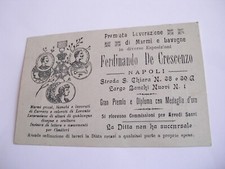 Napoli - Ferdinando De Crescenzo - non spedita f. p.