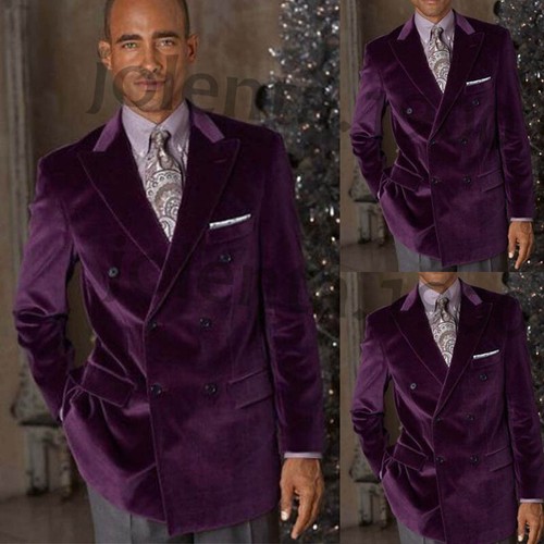 Giacca blazer uomo fumo viola