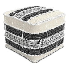 Barley Boho Square Pouf in