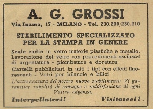 Pubblicita vintage anni 50 - ,