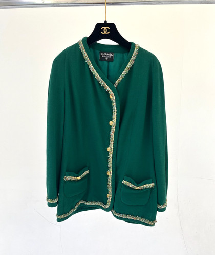 Vintage chanel green tweed - chanel,