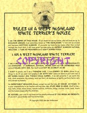 Rules In A West Highland White