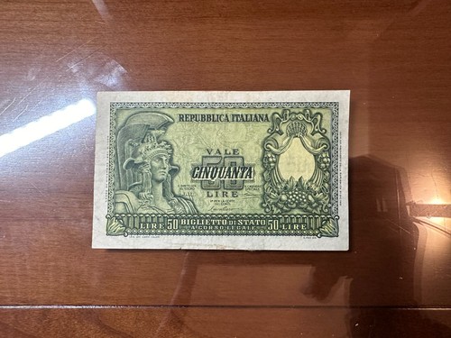 Repubblica banconota lire - banconota, 50