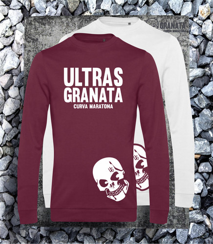 Felpa girocollo ultras granata - girocollo,