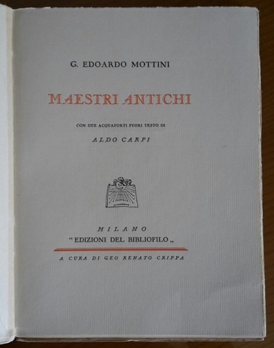 Mottini maestri antichi - g.,