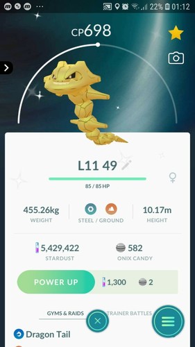 Shiny steelix - shiny, (onix