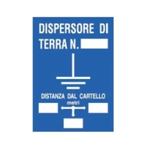 Cartello dispersore terra - cartello,