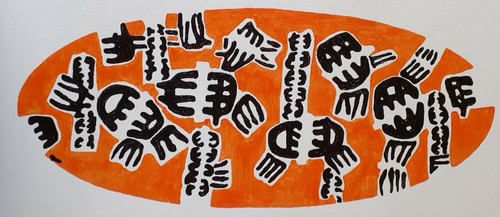Quadro dipinto mano arte - mano,