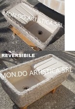 LAVANDINO LAVABO LAVELLO PILOZZO VASCA DESTRA/SINISTRA DA ESTERNO CEMENTO  MARMO