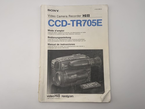 Sony ccd tr705e - ccd-tr705e, videocamera