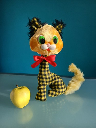 Peluche vintage gatto - peluche,