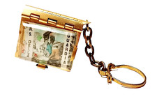 MOSTRA SIGNORA DELLA GUARDIA  70s Genova Italy portachiavi souvenir foto