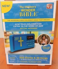 Brand New~ The Children’s Wonder Bible 500 Stories 30 Songs 18 Nighttime Songs