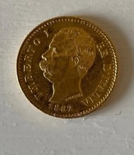 Regno d'Italia: Moneta Oro 1882 UMBERTO I RE D’ITALIA 20 LIRE MARENGO