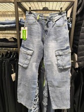 Jeans Cargo Uomo Azzurro