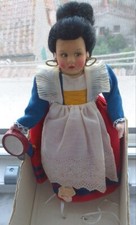 MAGIS ROMA PANNO LENCI BAMBOLA VINTAGE MADE IN ITALY 30cm. - RARA - SORRENTO