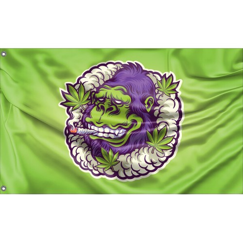 Bandiera rasta monkey - bandiera,