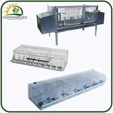 GABBIA CONIGLI PER FATTRICI E INGRASSO 3-6-8 POSTI PIEGHEVOLE, IN FERRO ZINCATO