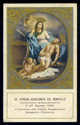 Antico santino cromo - santino, card