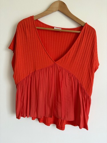 Top zara arancione oversize - top,