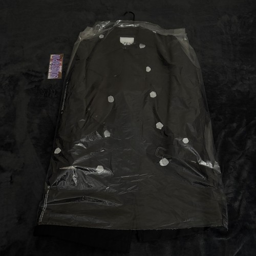 Bnwt zara uomo nero trench - nero,
