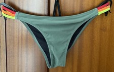 BIKINI “ SUNDEK “ Tg 40 VERDE MILITARE CON DETTAGLI “ FLUO”