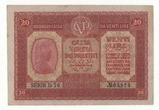 20  LIRE BUONO DI CASSA VENETA