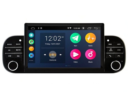 Car tablet nero per fiat - fiat, panda
