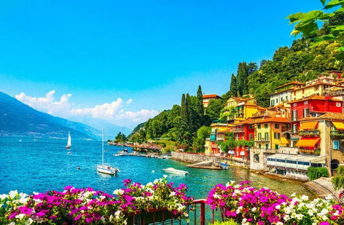 Varenna lago como vista - varenna,