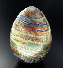 Uova Murrina Foglia Oro Vetro