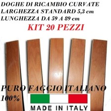 KIT20 DOGHE DI RICAMBIO PER RETI LETTO IN LEGNO-TUTTE LE MISURE-LARGHEZZA 5.3 cm