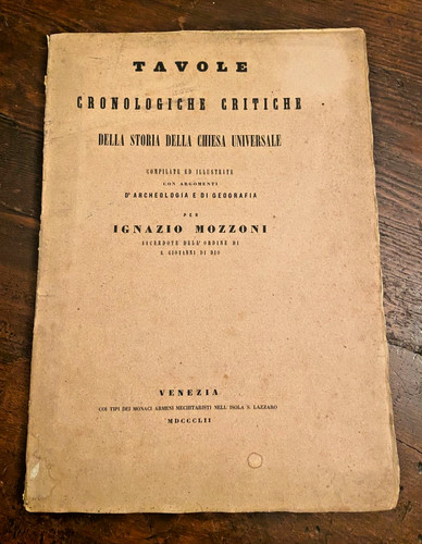 Mozzoni tavole cronologiche - tavole,