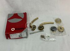 Maniglia Ghidini 55744281508 in ottone satinato completa di tutto ferramenta 