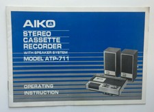 Manuale d'uso Operating Instruction AIKO stereo cassette recorder ATP-711
