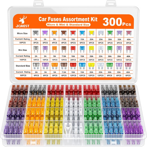 300pcs fusibili auto assortiti - fusibili,