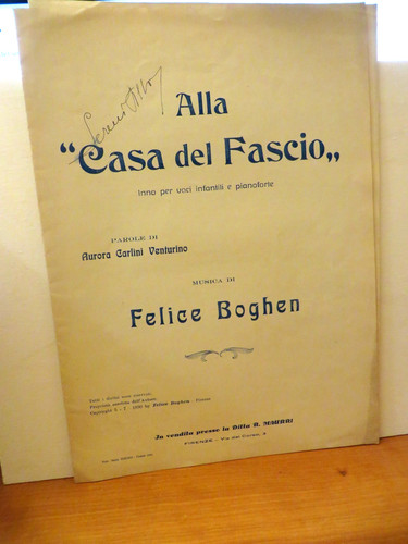 Spartito musicale alla casa - alla,