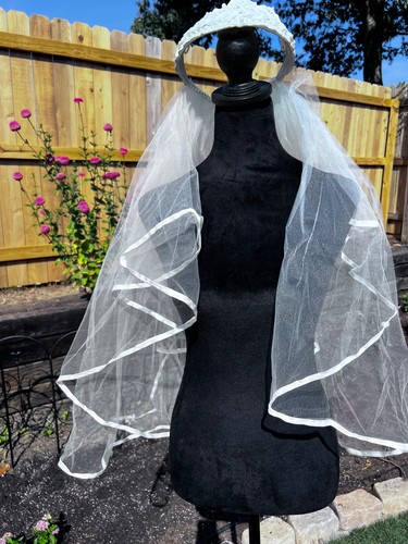 Velo sposa bianco vintage - velo,