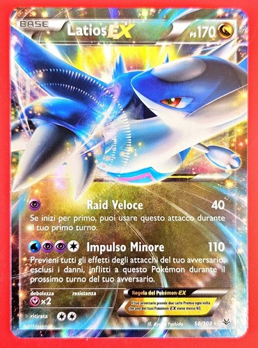 Carta pokemon latios - carta, ex