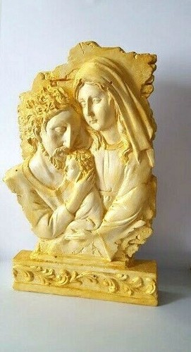 Sacra famiglia statua gesso - sacra,